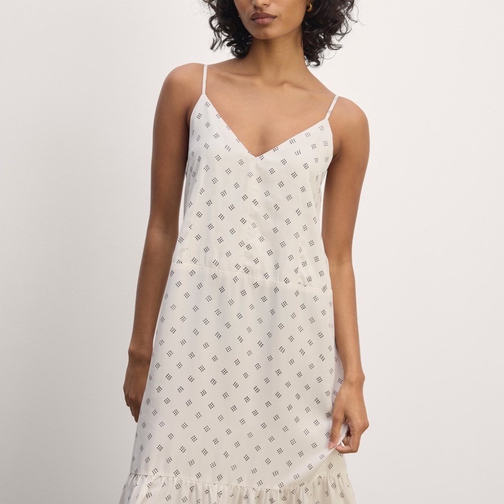 Everlane Cream Maxi Dress - Picture 3 of 16
